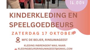 Kinderkleding- en speelgoedbeurs Rinsumageest