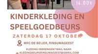 Kinderkleding- en speelgoedbeurs Rinsumageest