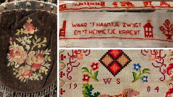 Verkooptentoonstelling 'Oud Textiel'