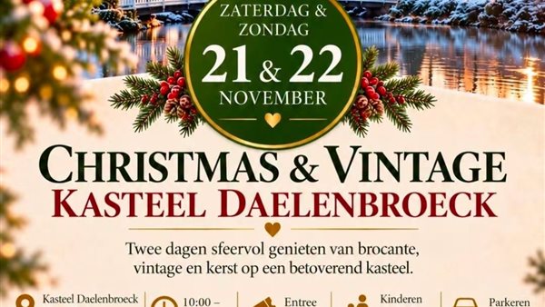 Christmas and Vintage op Kasteel Daelenbroeck