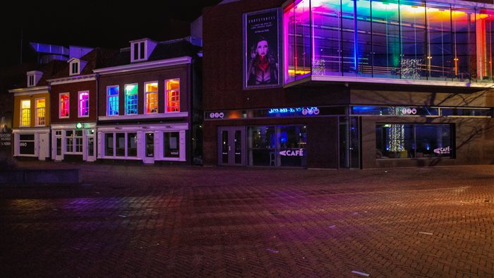 Neushoorn in Leeuwarden, Friesland