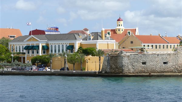 De historische binnenstad van Willemstad op Curaçao