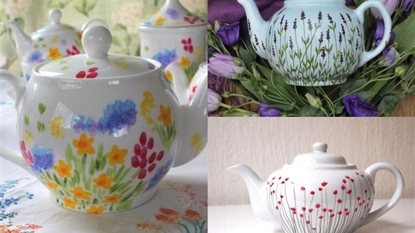Theepot schilderen