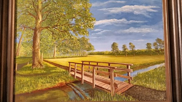 Expositie schilderijen van Herman Peters