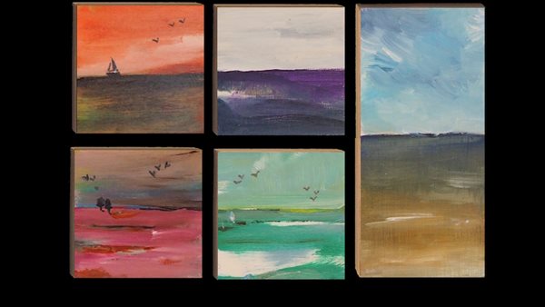 Collage van landschapjes