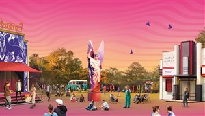 Karavaan Festivalhart in 't Victoriepark