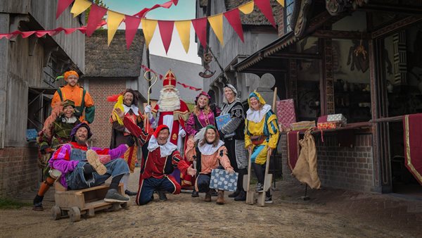 De 'Stad van Sint' in Museumpark Archeon