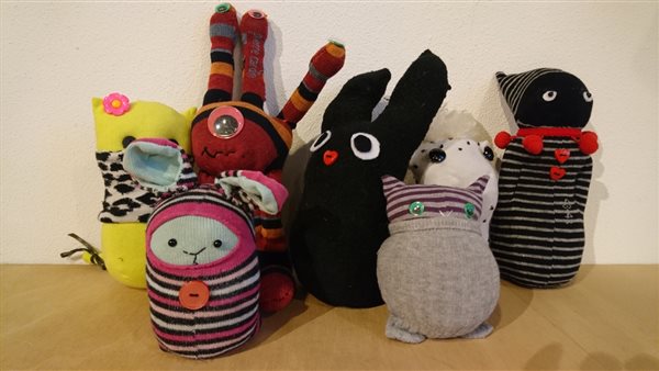 Kinderfeestje Sokpoppen maken