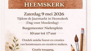 Kunst & Creatie Markt Heemskerk met de Jaarmarkt
