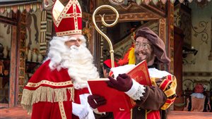 De 'Stad van Sint' in Museumpark Archeon