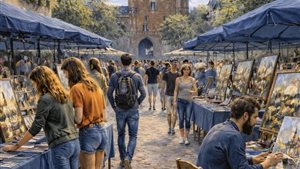 Schilder mee op Montmartre